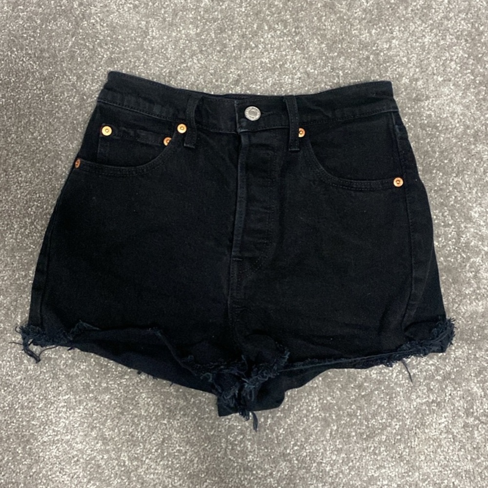 Levi's Black Jean Shorts for Women